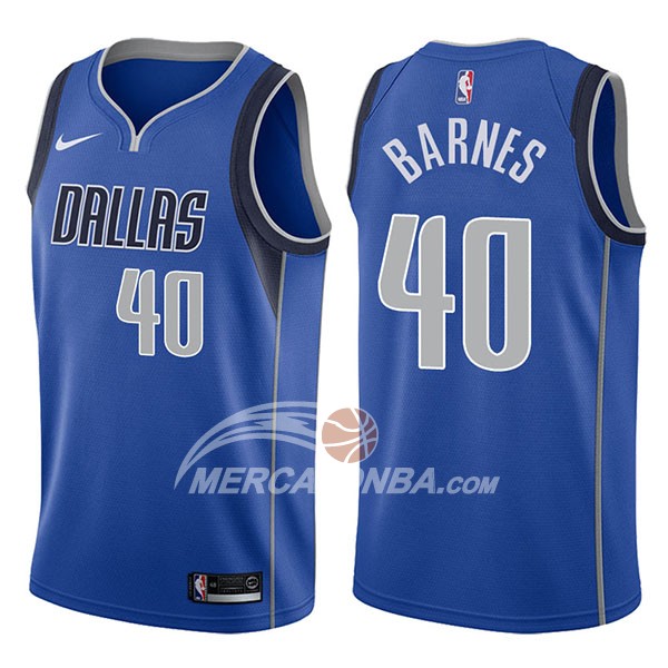 Maglia NBA Dallas Mavericks Harrison Barnes Icon 2017-18 Blu